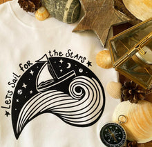 Load image into Gallery viewer, Oversized Sweater &amp; Shorts Set - Sail For The Stars
