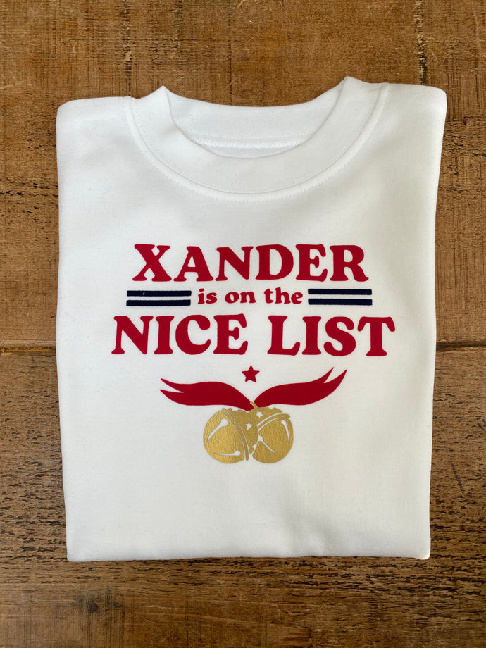 Nice List - Personalised Tshirt