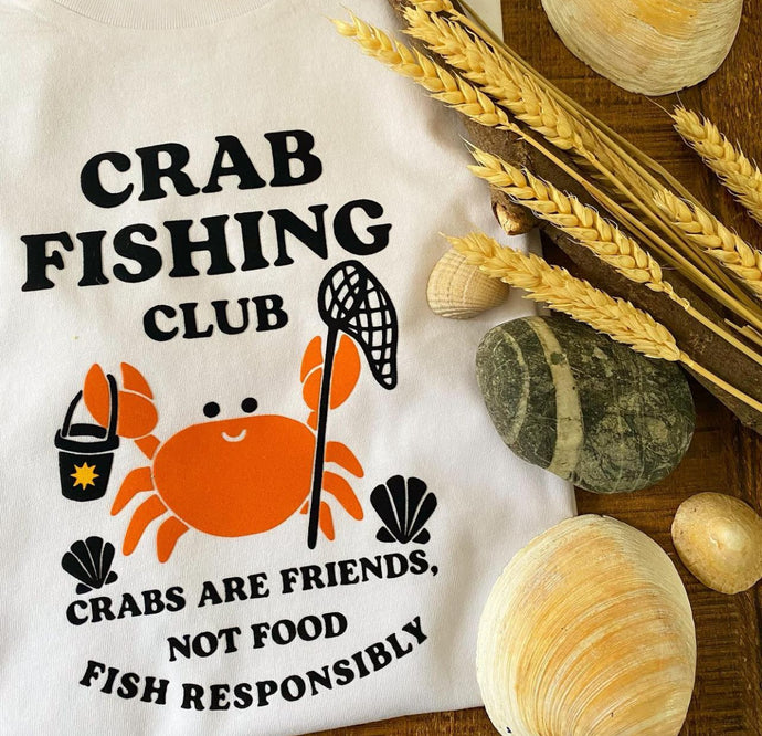 Oversized Sweater & Shorts Set - Crab Fishing Club