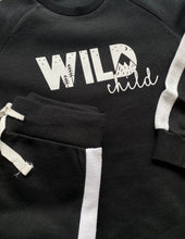 Load image into Gallery viewer, Black Wild Child Tracksuit
