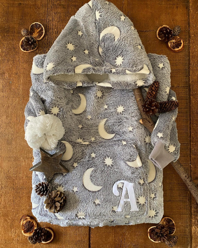 Moon & Stars - Hooded Blanket