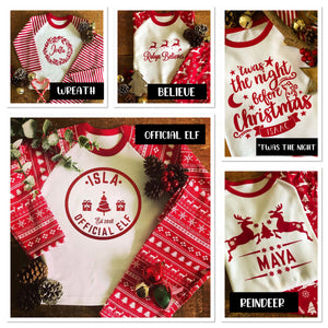 White Christmas Sleepsuit - 5 Designs Available