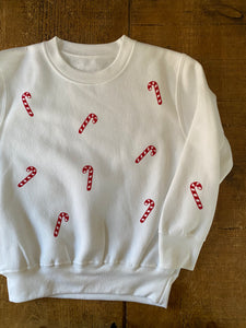 White Candy Cane Sweater