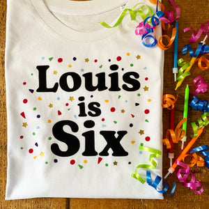 Confetti Birthday - Personalised Tshirt